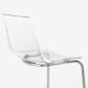 IKEA TOBIAS Chair Chrome-Plated 55x56cm Transparent