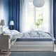 IKEA VADSO Sprung Mattress 150x200cm, Extra Firm, Light Blue