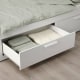 IKEA BRIMNES Day-bed Frame and 2 Memory Foam Mattresses Combo, 80x200cm