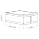 IKEA SKUBB Storage Case 44x55x19cm White