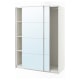 IKEA PAX / AULI Wardrobe, Mirror Glass, 694.298.05, 150x66x201cm, White