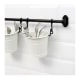 IKEA FINTORP Cutlery stand 13x13cm White, Black