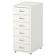 IKEA HELMER Drawer Unit on Castors 28x69cm, White