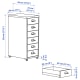 IKEA HELMER Drawer Unit on Castors 28x69cm, White