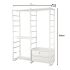 IKEA ELVARLI wardrobe combination white 165x55x216 cm