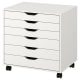 IKEA ALEX Drawer unit on castors 67x66cm White