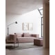 Kave Home Blok 3-Seat Sofa, Corduroy, Pink