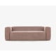 Kave Home Blok 3-Seat Sofa, Corduroy, Pink