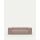 Kave Home Blok 3-Seat Sofa, Corduroy, Pink