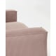 Kave Home Blok 3-Seat Sofa, Corduroy, Pink