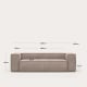 Kave Home Blok 3-Seat Sofa, Corduroy, Pink