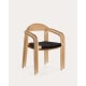 Kave Home Nina Dining Chair, Black & Natural