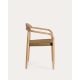 Kave Home NINA Dining Chair, Brown & Natural