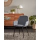 Kave Home Konna Dining Chair, Dark Grey, Set of 2
