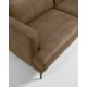 Kave Home Vinny 2 Seater Vegan Leather Sofa, Brown