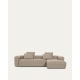 Kave Home Blok 4-Seat Modular Sofa with Right Chaise, Beige