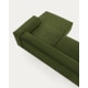 Kave Home Blok 2-Seat Modular Sofa with Right Chaise, Corduroy, Green