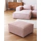 Kave Home Blok 2-Seat Modular Sofa with Left Chaise, Corduroy, Pink