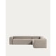 Kave Home BLOK 5-Seat Corner Sofa, Beige