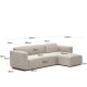 Kave Home Neom 3-Seat Modular Sofa with Chaise, Beige