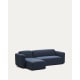 Kave Home Neom 3-Seat Modular Sofa with Chaise, Blue