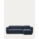 Kave Home Neom 3-Seat Modular Sofa with Chaise, Blue