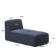 Kave Home Neom Modular Chaise Sofa, Blue