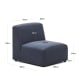 Kave Home Neom Armchair, 75cm, Blue