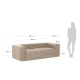 Kave Home Blok 3-Seat Sofa, Beige