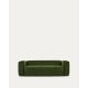 Kave Home Blok 3-Seat Sofa, Corduroy, Green