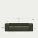Kave Home Blok 3-Seat Sofa, Corduroy, Green