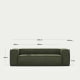 Kave Home Blok 3-Seat Sofa, Corduroy, Green