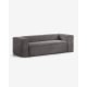 Kave Home Blok 2-Seat Sofa, Corduroy, Grey