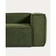 Kave Home Blok 2-Seat Sofa, Corduroy, Green