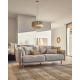 Kave Home Carlota 3-Seat Sofa, Beige