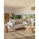 Kave Home Carlota 3-Seat Sofa, Beige