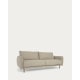 Kave Home Carlota 3-Seat Sofa, Beige