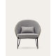 Kave Home Eamy Armchair, Grey & Natural