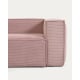 Kave Home Blok 5-Seat Corner Sofa, Corduroy, Pink