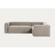 Kave Home Blok 3-Seat Corner Sofa, Beige