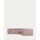 Kave Home Blok 3-Seat Corner Sofa, Corduroy, Pink