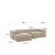 Kave Home Blok 3-Seat Modular Sofa with Left Chaise, Beige