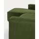 Kave Home Blok 3-Seat Modular Sofa with Left Chaise, Corduroy, Green