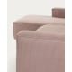 Kave Home Blok 3-Seat Modular Sofa with Left Chaise, Corduroy, Pink