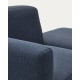 Kave Home Neom Armchair with Ottoman, Blue