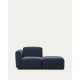 Kave Home Neom Armchair with Ottoman, Blue