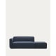 Kave Home Neom 2-Seat Modular Sofa with Ottoman, Blue