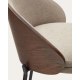 Kave Home Eamy Bar Stool, Light Brown, 65cm