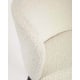 Kave Home Ciselia Shearling Bar Stool, White, 65cm