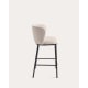 Kave Home Ciselia Chenille Bar Stool, Beige